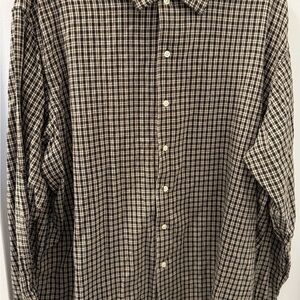 Ralph Lauren Black and White Casual Button Down Shirt